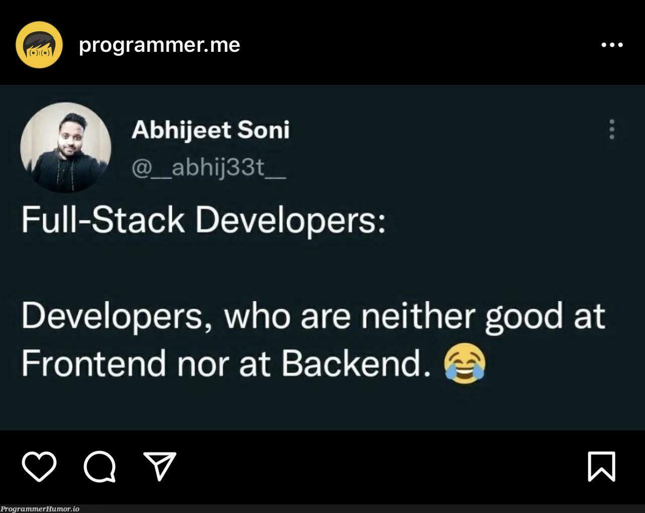 Just leaving it out here..found this on Instagram | programmer-memes, developer-memes, backend-memes, stack-memes, program-memes, frontend-memes, IT-memes, full-stack-memes | ProgrammerHumor.io