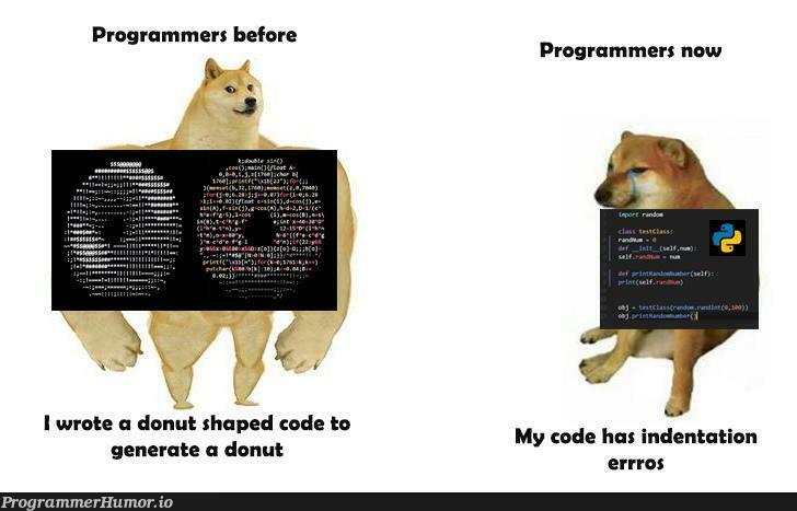No one hates C right? | programmer-memes, code-memes, program-memes, c-memes, indentation-memes | ProgrammerHumor.io