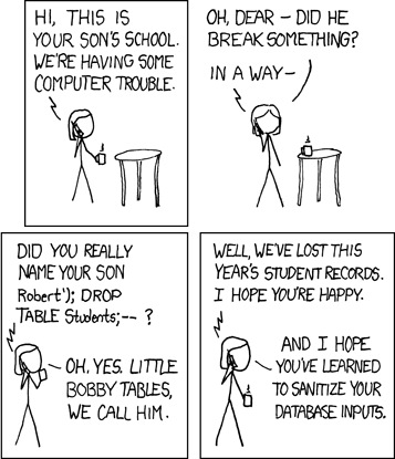 Old but gold (credit goes to XKCD) | data-memes, database-memes, rds-memes, tables-memes | ProgrammerHumor.io