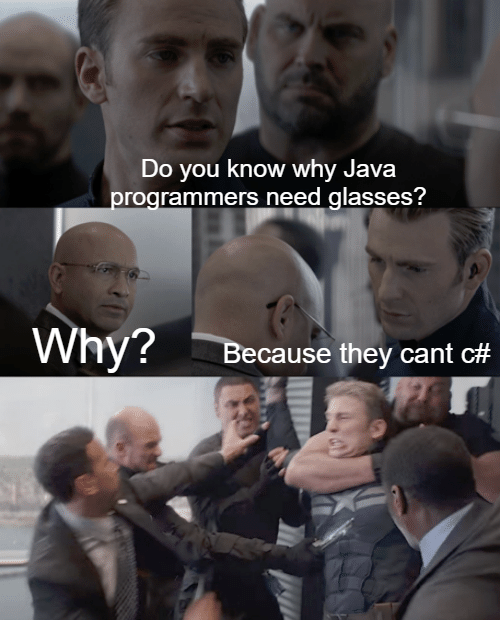 if (!seeSharp) {enhanceVision()} | java-memes | ProgrammerHumor.io