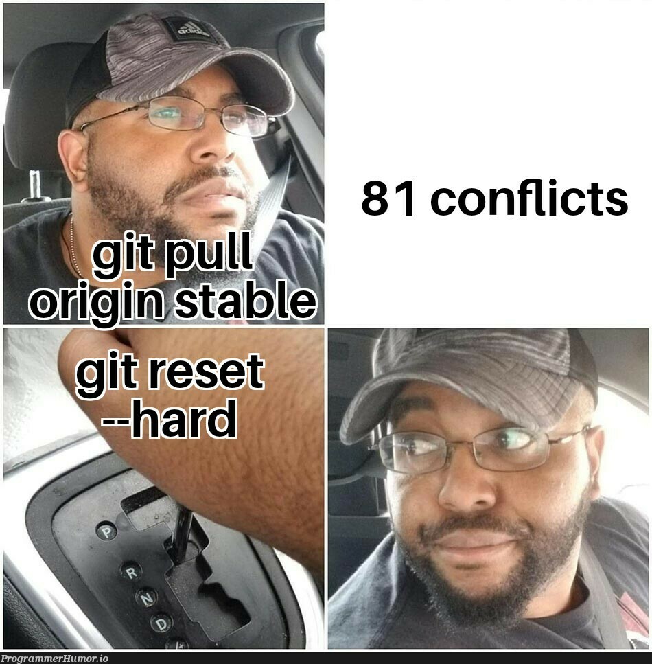 Conflicts go brrrr | git-memes | ProgrammerHumor.io