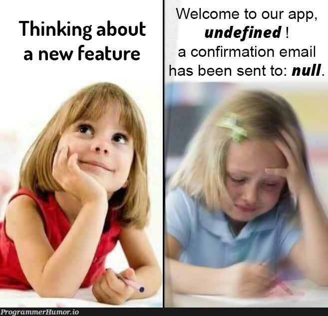 Actually implementing it. | email-memes, feature-memes | ProgrammerHumor.io