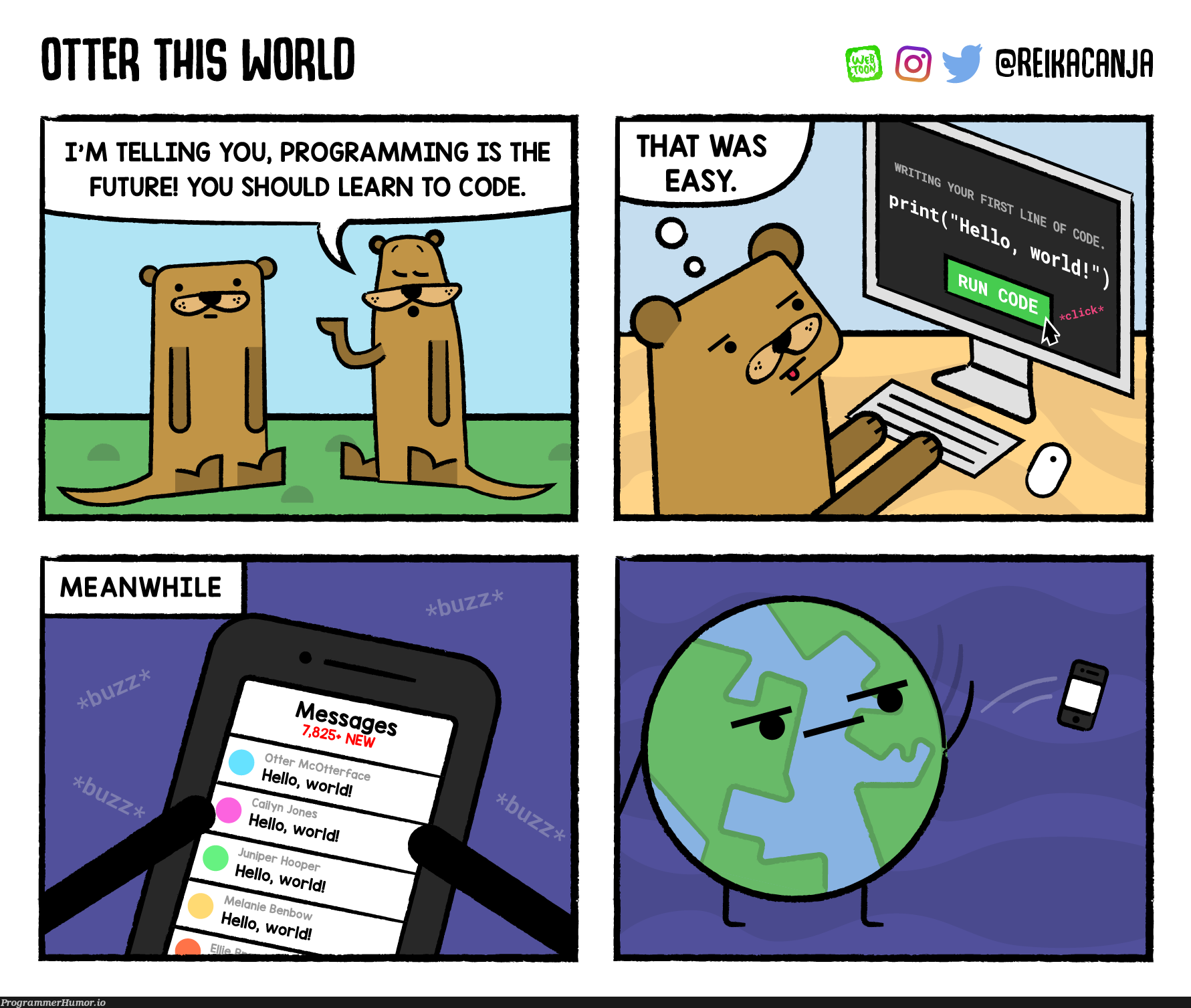 Hello, world! [OC] | ProgrammerHumor.io