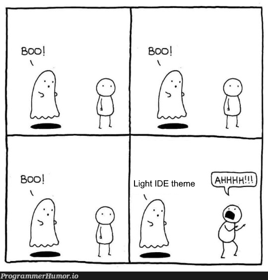 Boo! | ide-memes | ProgrammerHumor.io