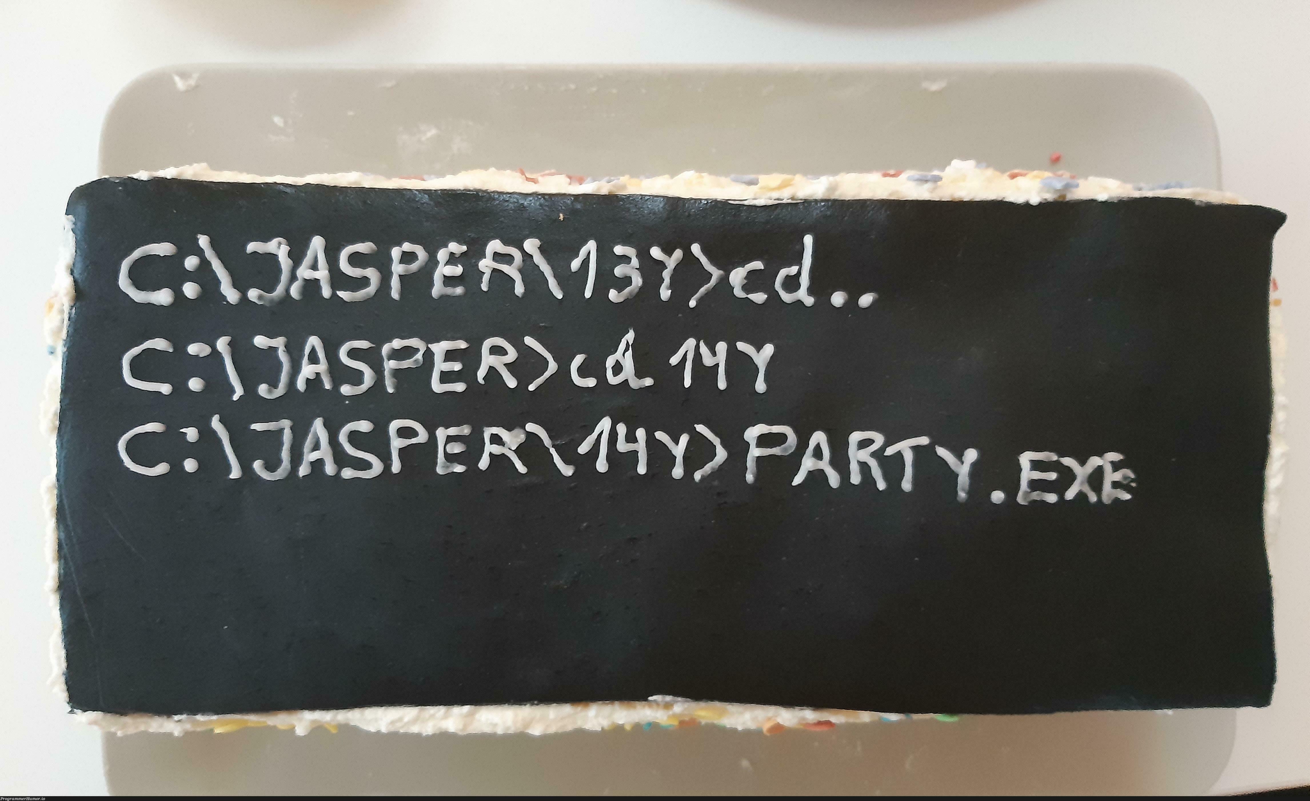 Im turning 14 years old! This is the cake that my dad made. | ProgrammerHumor.io