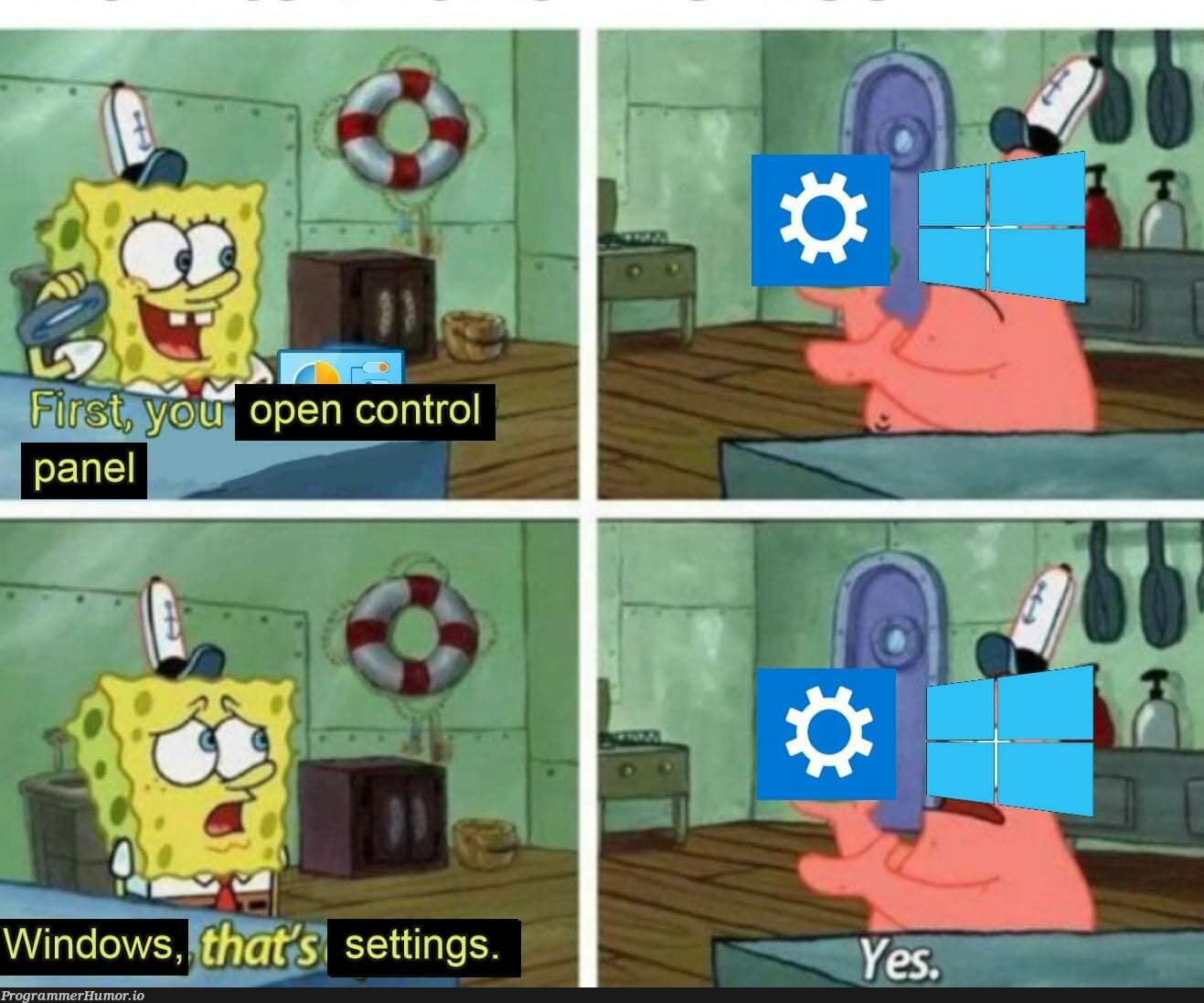 Windows: they're the same picture. | windows-memes | ProgrammerHumor.io