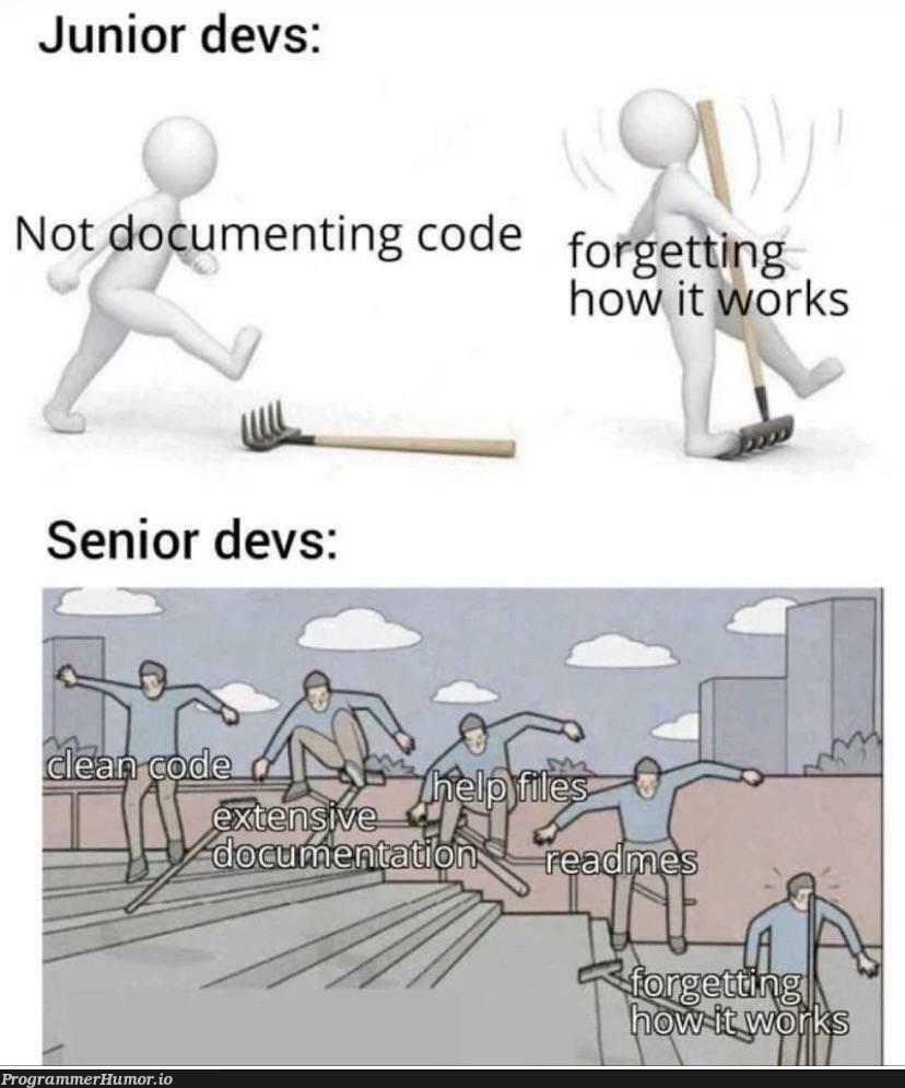 The experience won’t save you here | code-memes, devs-memes, IT-memes, documentation-memes | ProgrammerHumor.io