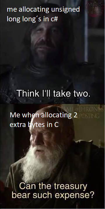 Arduinos have small heaps :( | loc-memes, c#-memes | ProgrammerHumor.io