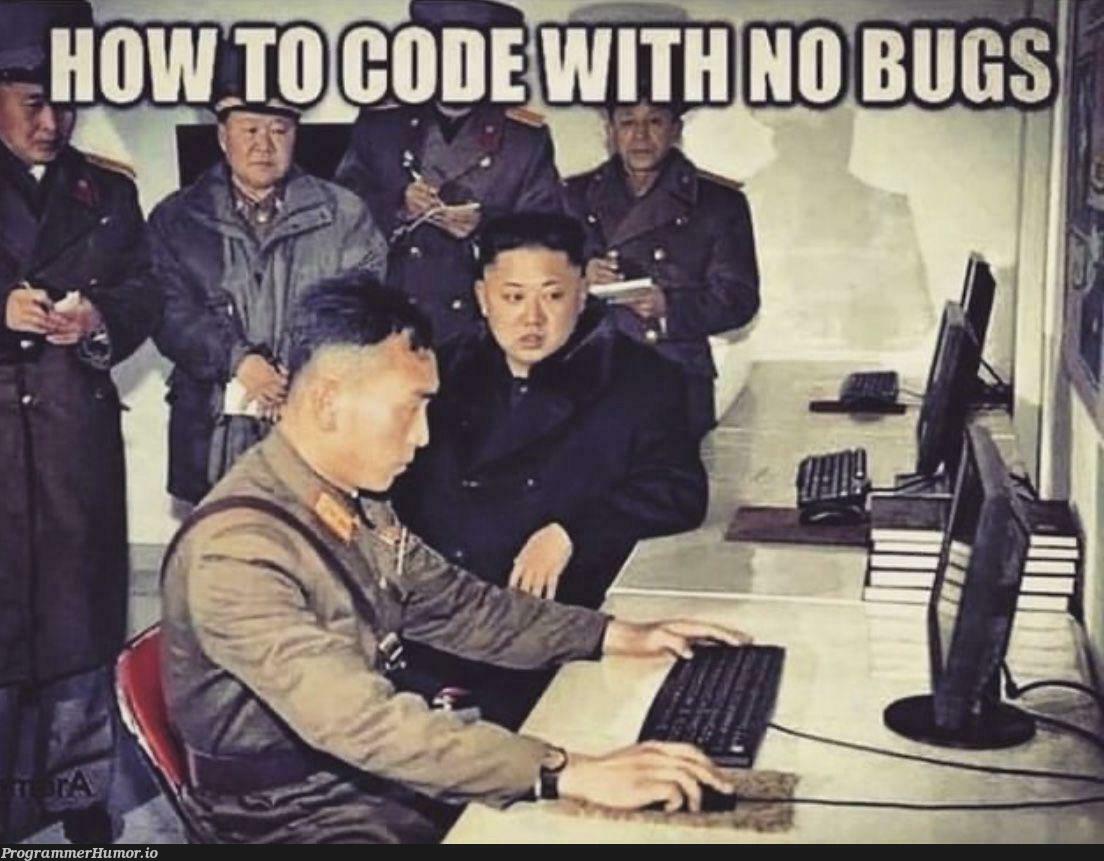 How to code with no bugs | code-memes, bugs-memes, bug-memes | ProgrammerHumor.io