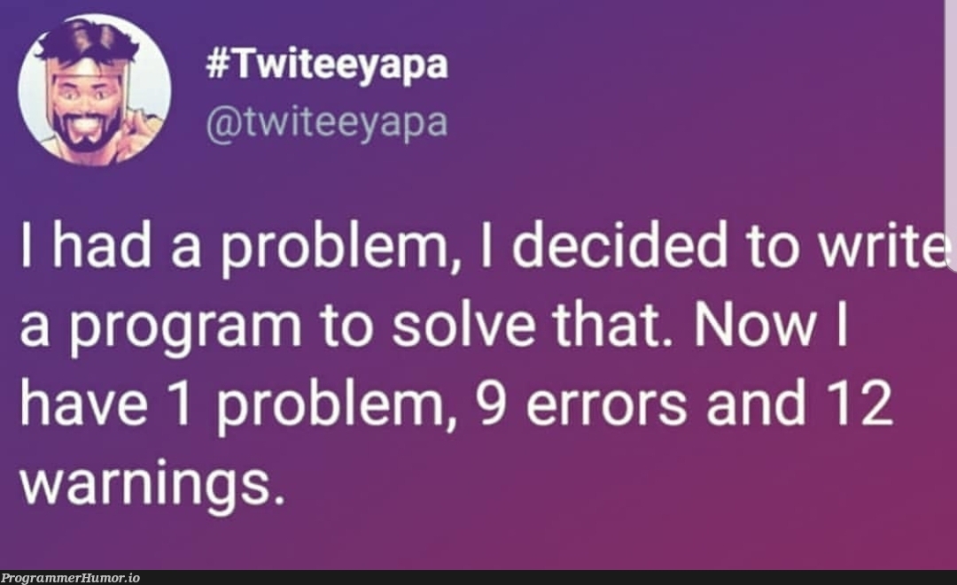 Forgot to put a ";" | program-memes, errors-memes, warning-memes, error-memes, ide-memes | ProgrammerHumor.io