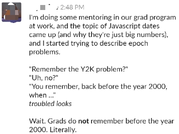 The other Y2k problem... | javascript-memes, java-memes, program-memes, try-memes, date-memes | ProgrammerHumor.io