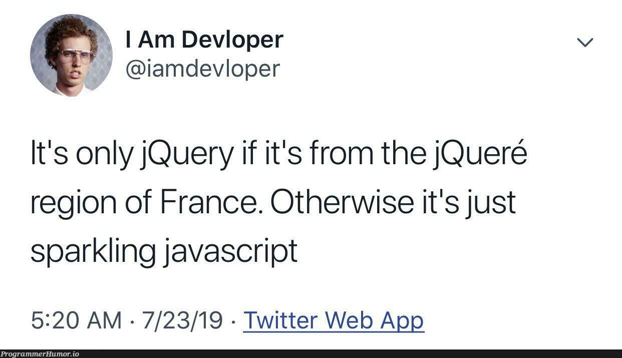 Sparkling JavaScript | javascript-memes, java-memes, web-memes, jquery-memes, query-memes, spark-memes, twitter-memes | ProgrammerHumor.io