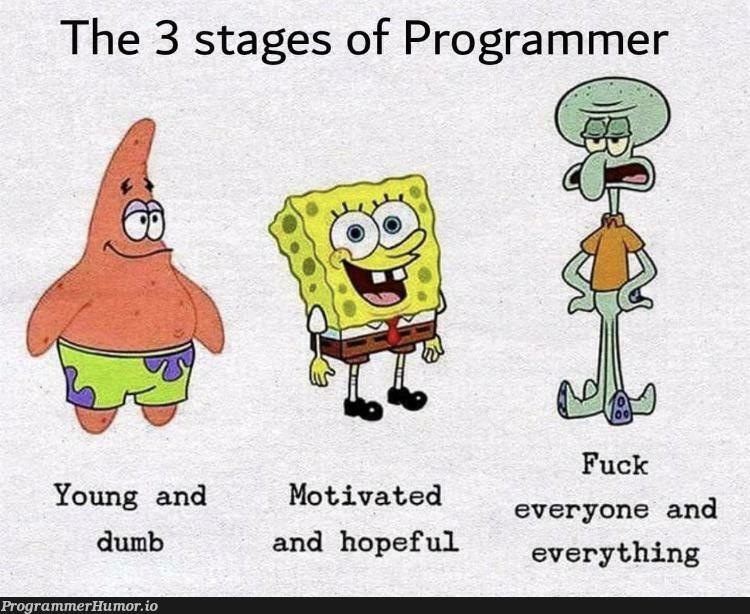 Forgot bipolar disorder under Mr.Krabs | programmer-memes, program-memes | ProgrammerHumor.io