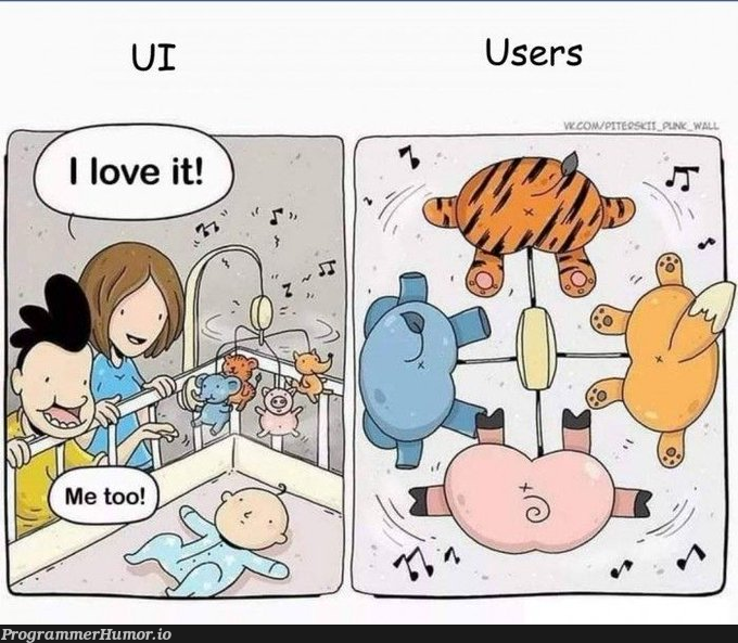 UI vs Users | ProgrammerHumor.io