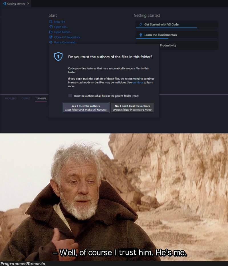 This new VS Code Update | code-memes, vs code-memes, date-memes, rust-memes | ProgrammerHumor.io