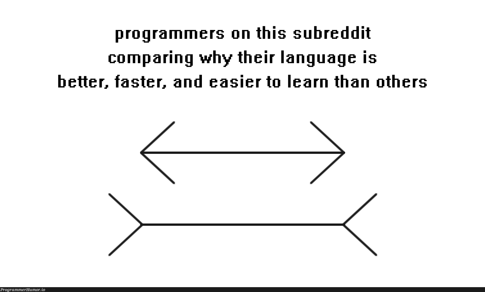 My language is better because it has <=> (bidirectional lambdas) | programmer-memes, program-memes, reddit-memes, subreddit-memes, IT-memes, language-memes | ProgrammerHumor.io