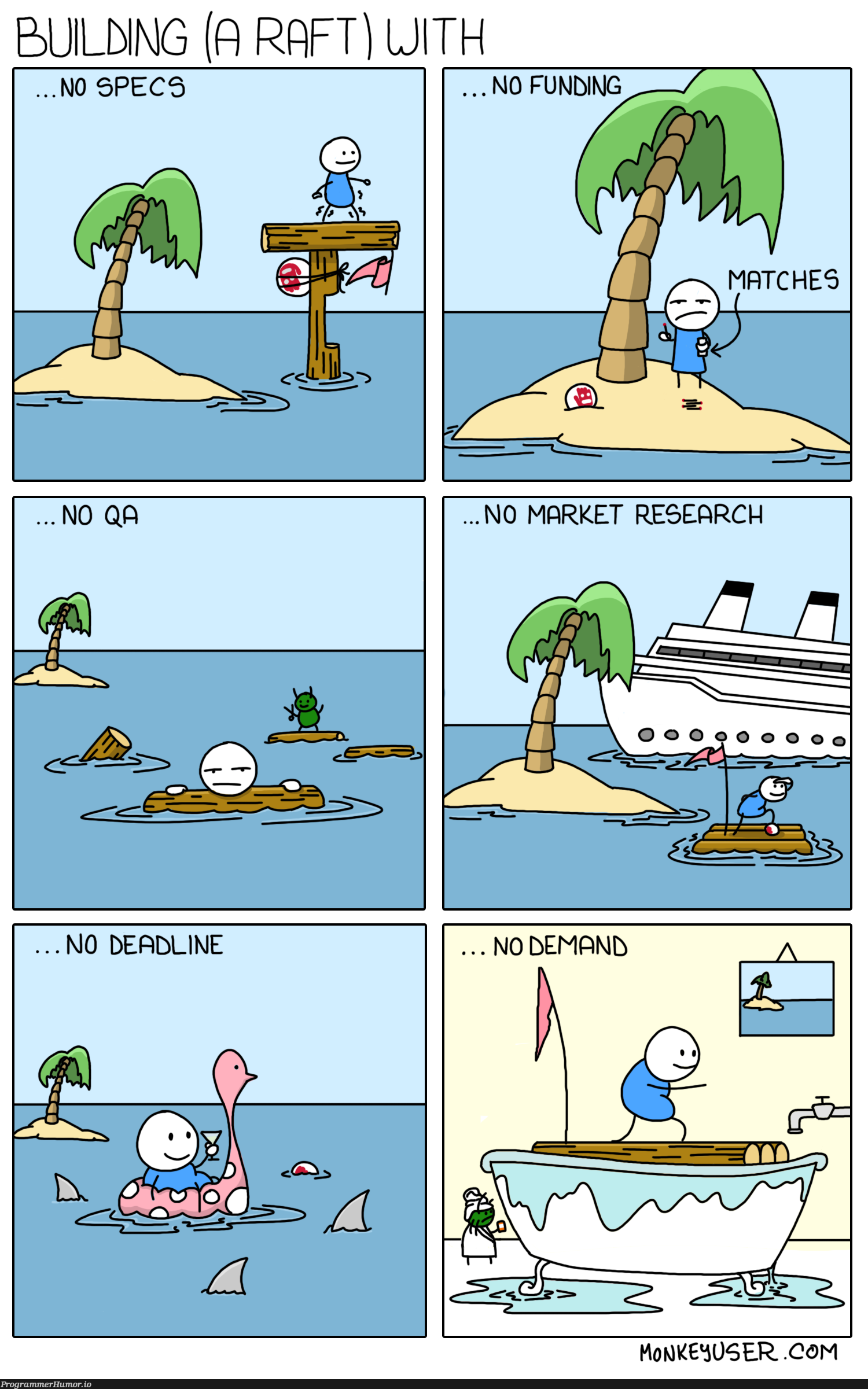 Building (a raft) with... | ProgrammerHumor.io