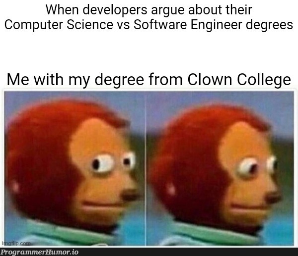 One day this imposter syndrome will go away... Right? | developer-memes, software-memes, computer-memes, computer science-memes, engineer-memes, software engineer-memes | ProgrammerHumor.io