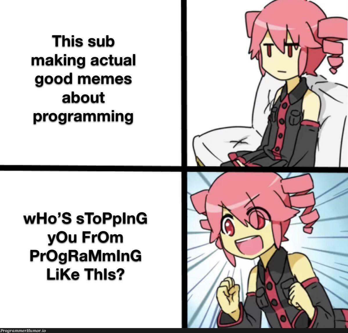 It’s just not funny at this point. (Credit to u/thoseepicpokemons for template) | programming-memes, program-memes | ProgrammerHumor.io