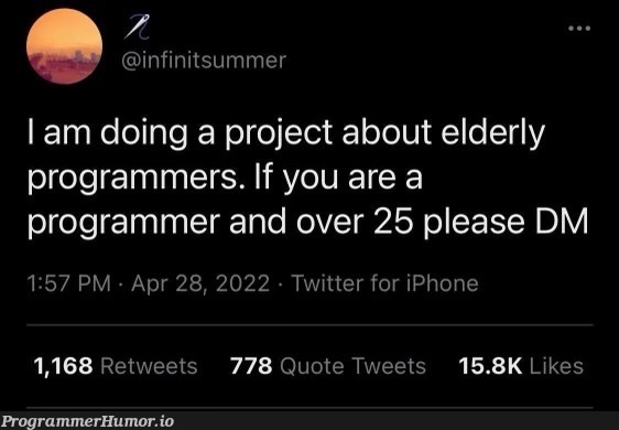 I guess this makes me nearly dead | programmer-memes, iphone-memes, program-memes, twitter-memes, retweet-memes | ProgrammerHumor.io