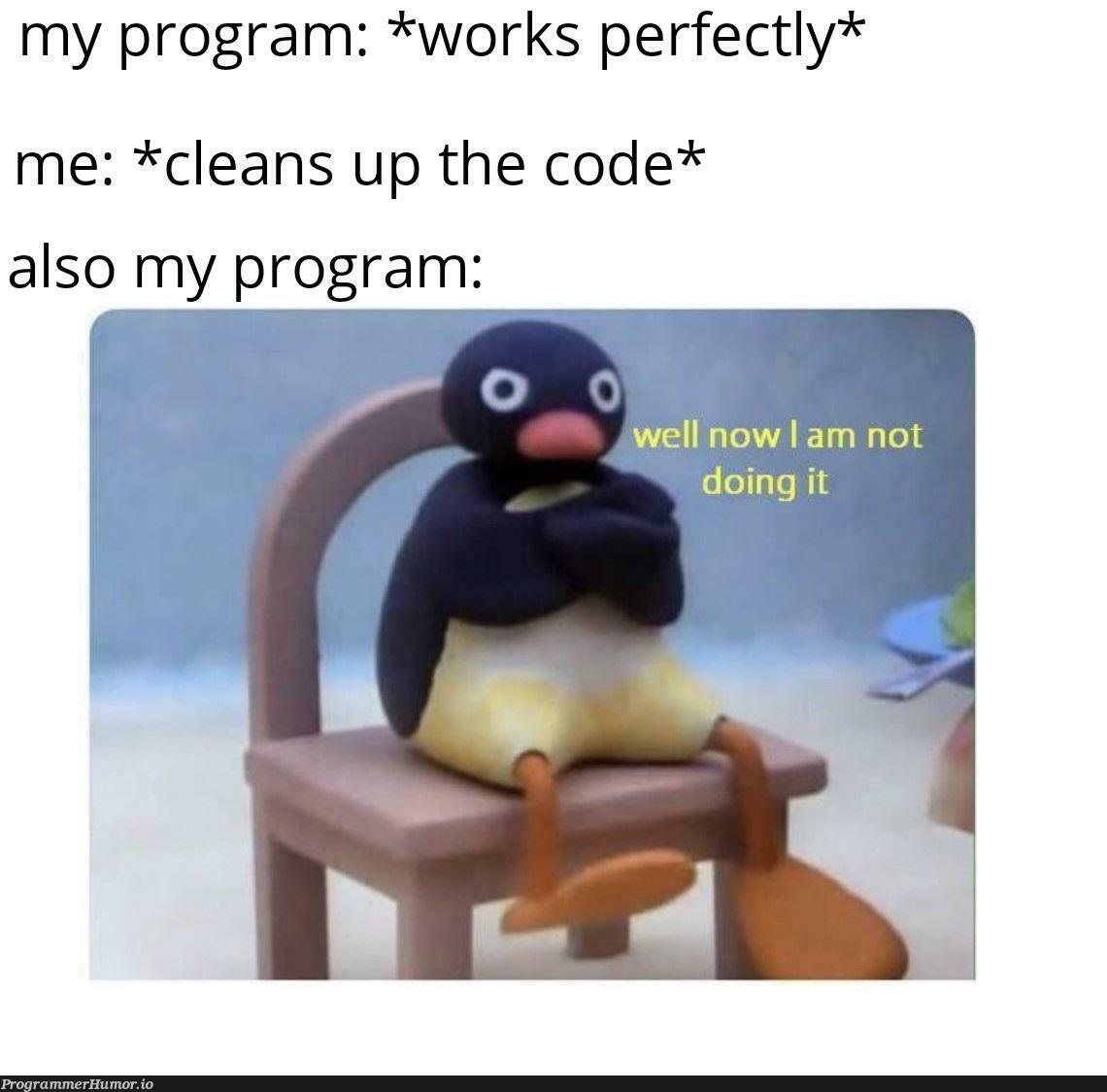 Ctrl+Z Ctrl+Z Ctrl+Z ... | code-memes, program-memes | ProgrammerHumor.io