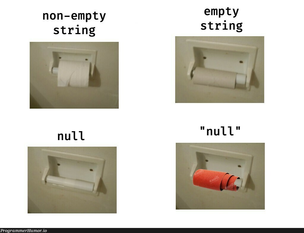 Inspired by the "null" I just ran into in the wild... | string-memes | ProgrammerHumor.io