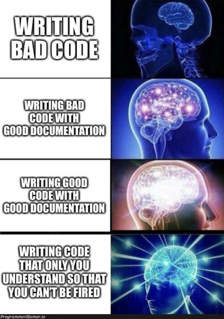 Maximum brain | code-memes, documentation-memes | ProgrammerHumor.io