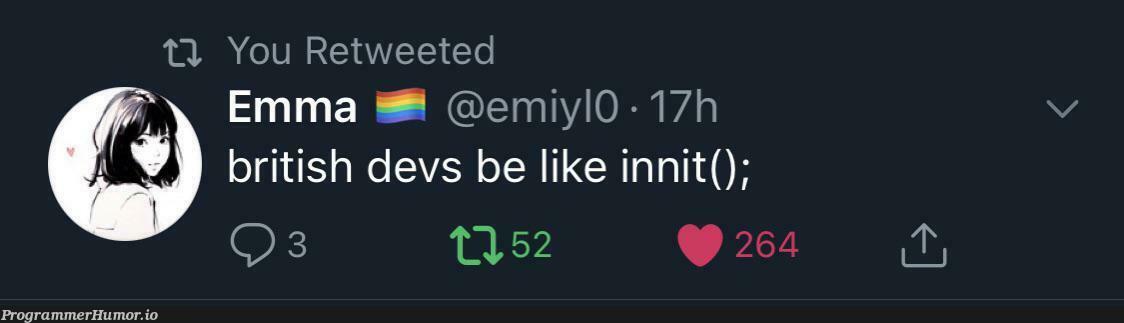 Innit() | devs-memes, retweet-memes | ProgrammerHumor.io
