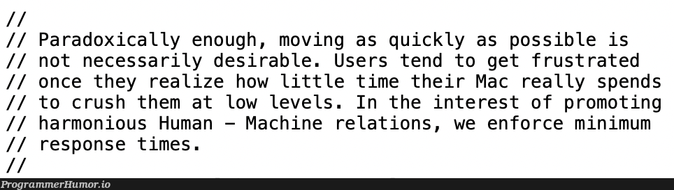 Took a look into the source code of Apple's home-made chess program and wasn't disappointed | code-memes, program-memes, machine-memes, apple-memes, rest-memes, mac-memes, source code-memes | ProgrammerHumor.io