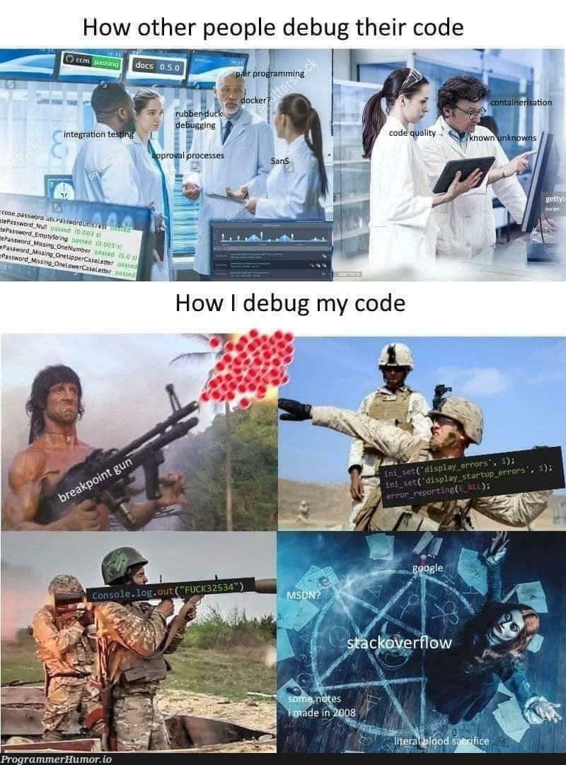 Debugging | code-memes, debugging-memes, bug-memes, debug-memes | ProgrammerHumor.io