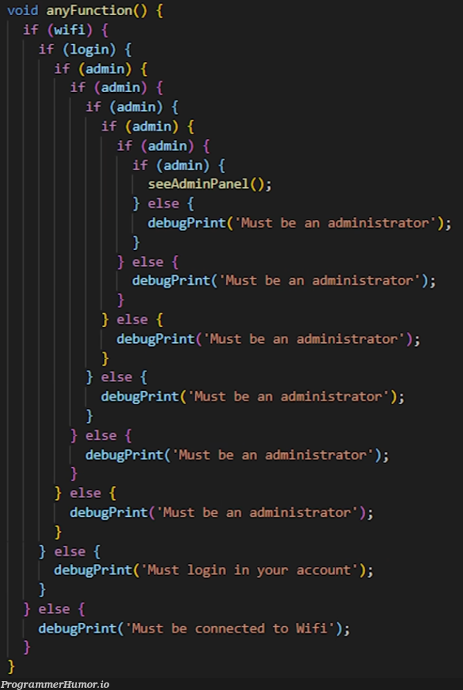 Just making sure you are a admin | bug-memes, function-memes, debug-memes, wifi-memes | ProgrammerHumor.io