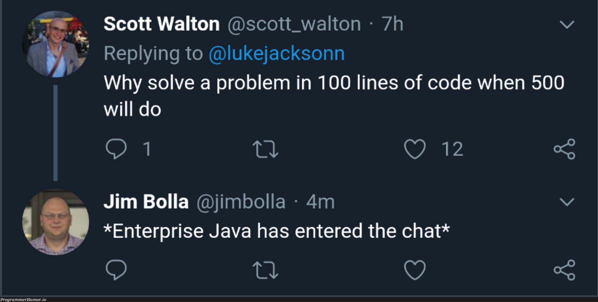 Oh Java, never change | code-memes, java-memes, lines of code-memes | ProgrammerHumor.io