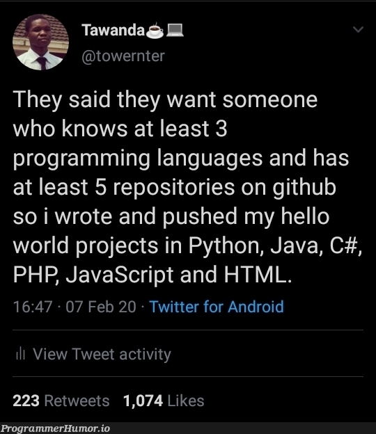 Programming life hack | programming-memes, html-memes, javascript-memes, php-memes, java-memes, python-memes, android-memes, program-memes, git-memes, github-memes, c#-memes, ML-memes, twitter-memes, retweet-memes, language-memes, programming language-memes | ProgrammerHumor.io