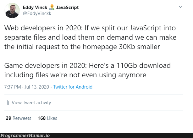 But we might sell it as DLC later though | developer-memes, javascript-memes, web developer-memes, java-memes, web-memes, android-memes, IT-memes, twitter-memes, retweet-memes | ProgrammerHumor.io