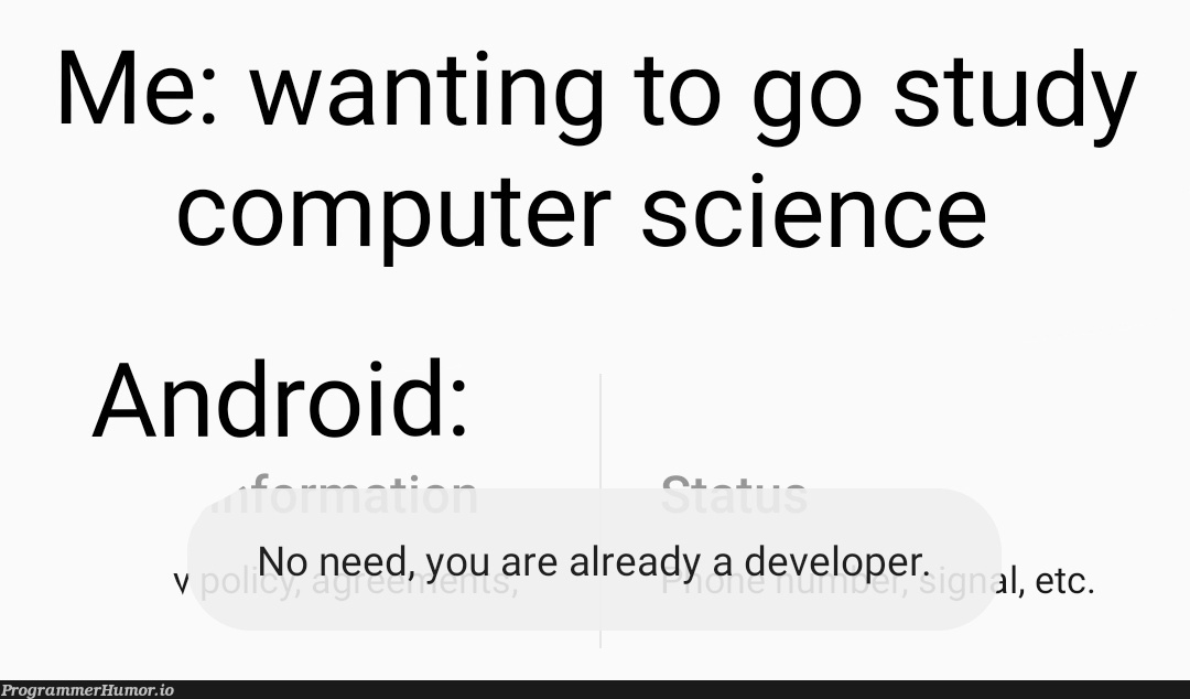 Hello World | developer-memes, computer-memes, computer science-memes, android-memes | ProgrammerHumor.io