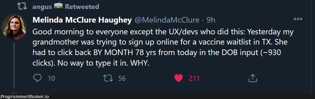 Good morning to everyone except TX UX/devs... | ux-memes, try-memes, devs-memes, list-memes, cli-memes, IT-memes | ProgrammerHumor.io