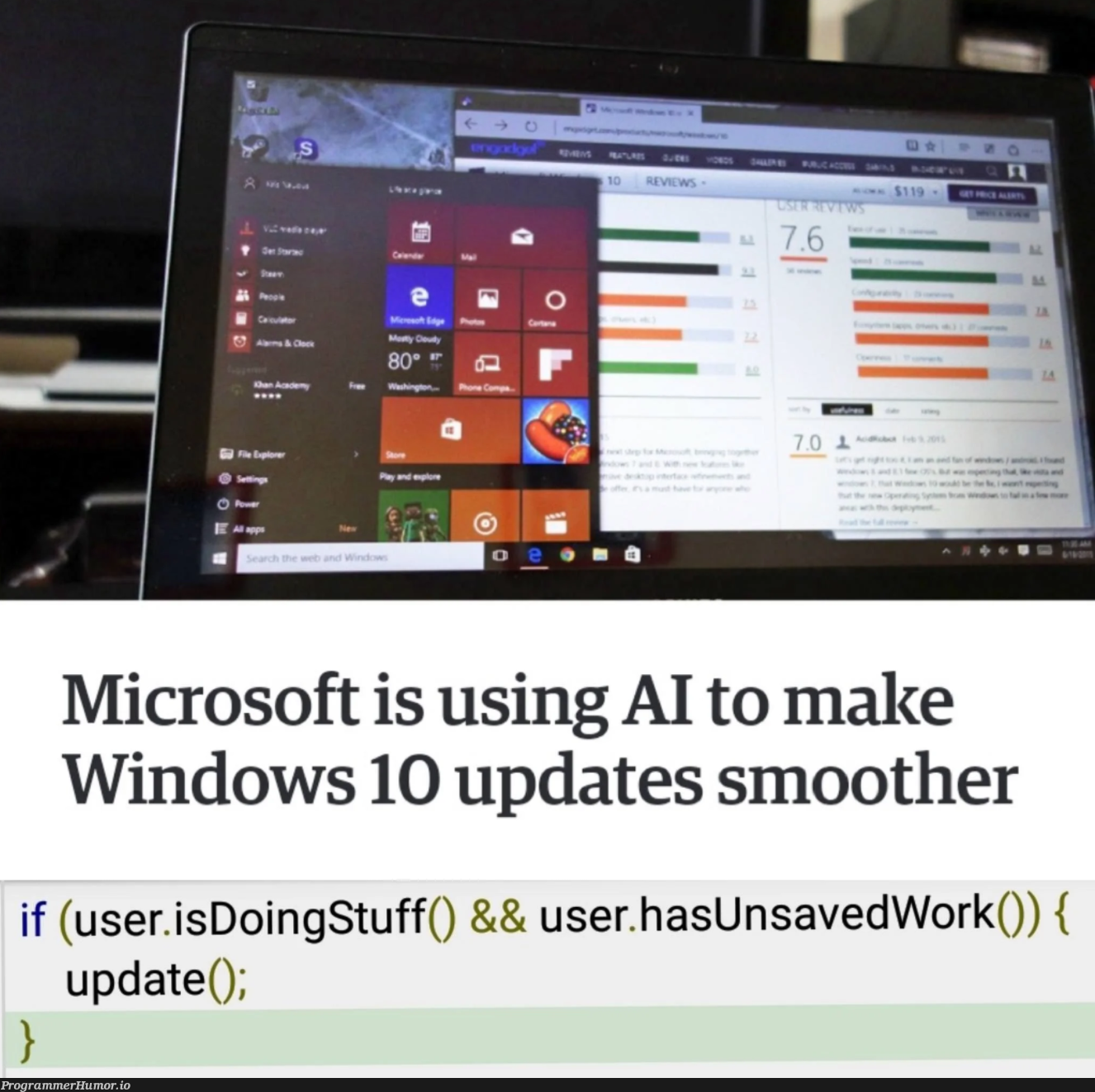 AI is here | windows-memes, date-memes, microsoft-memes | ProgrammerHumor.io