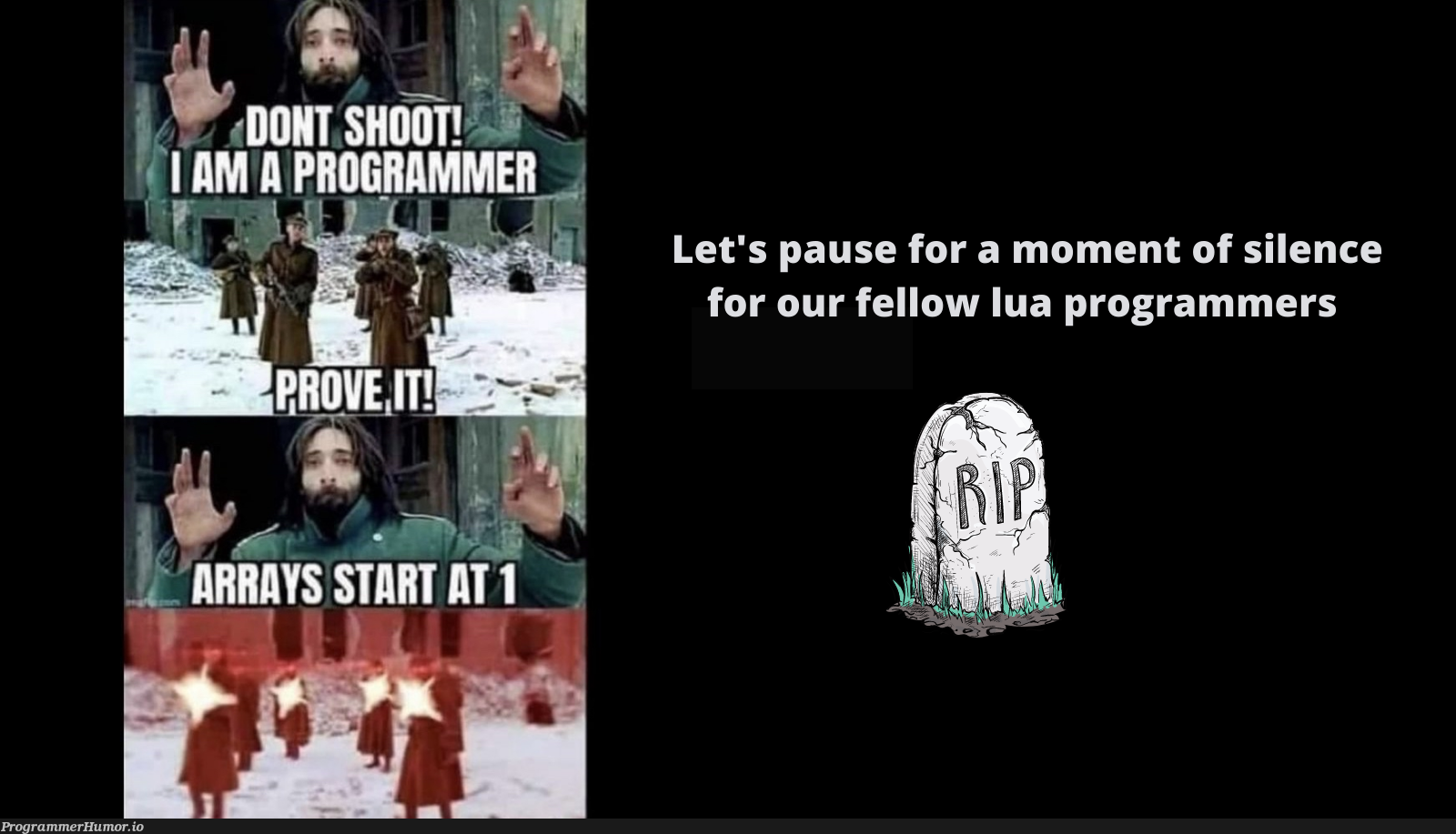 A moment of silence | programmer-memes, program-memes | ProgrammerHumor.io