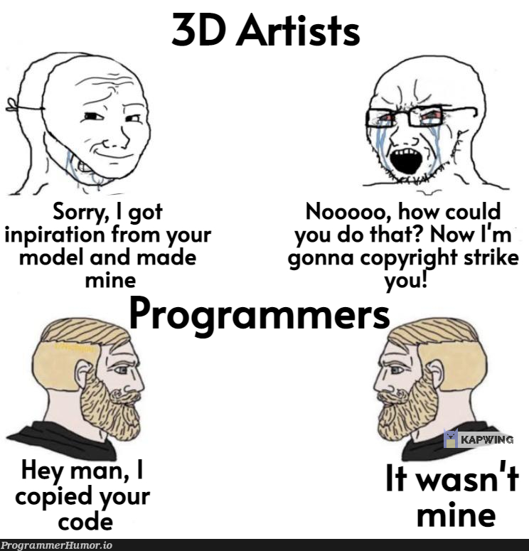 We're chads! | code-memes | ProgrammerHumor.io