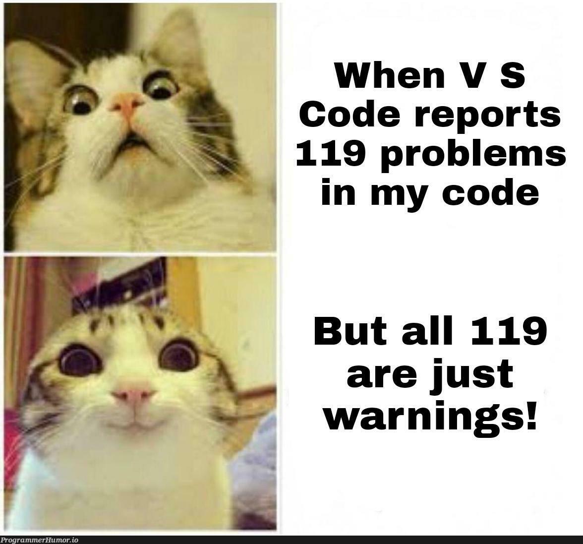 Who takes them seriously anyway? | code-memes, warning-memes | ProgrammerHumor.io