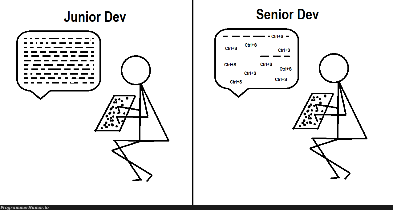 Junior vs Senior | ProgrammerHumor.io