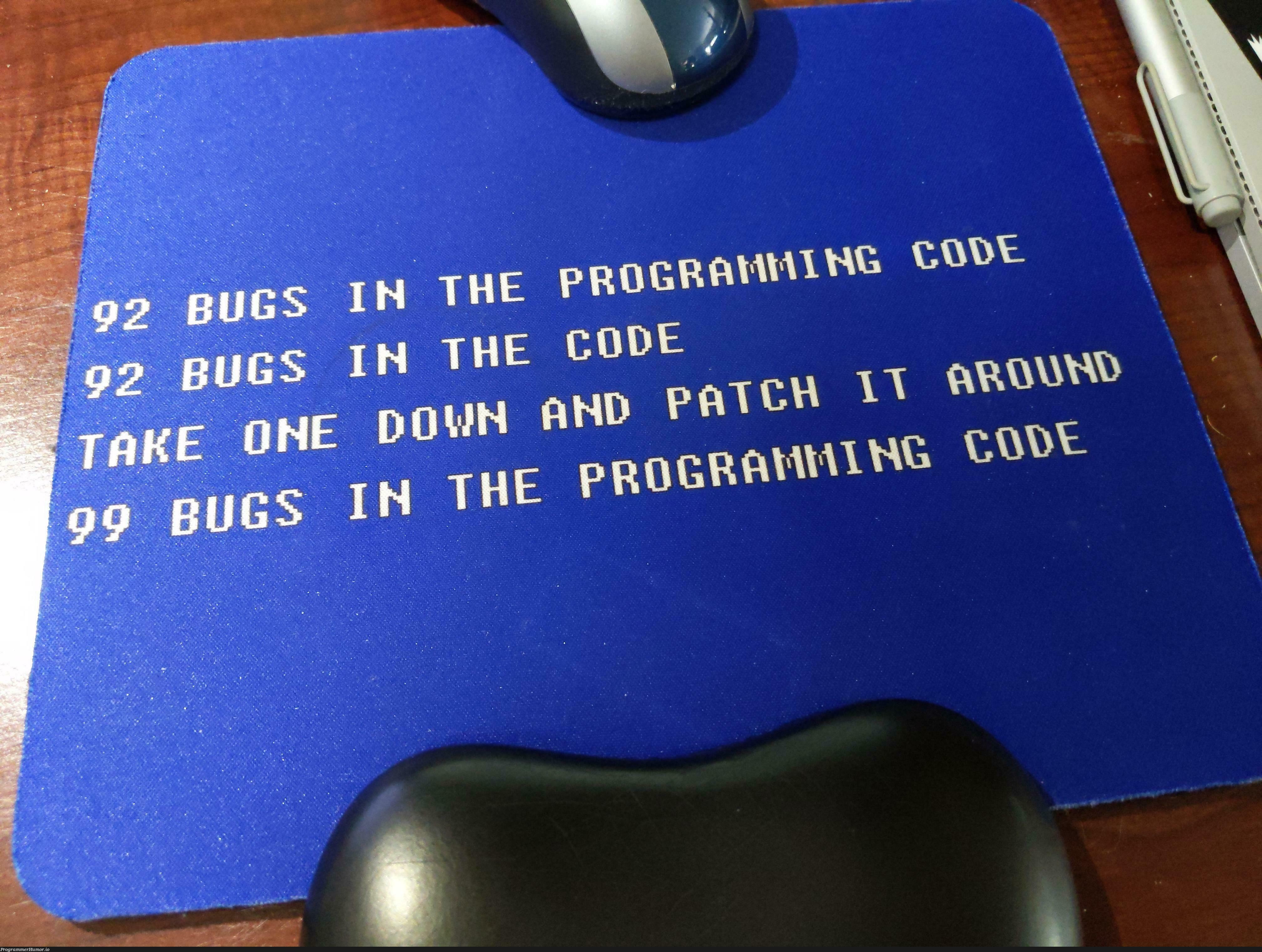 Orphaned "gift" in our Secret Santa party adopted (by me) because I know the value of the message in the mousepad. | ProgrammerHumor.io