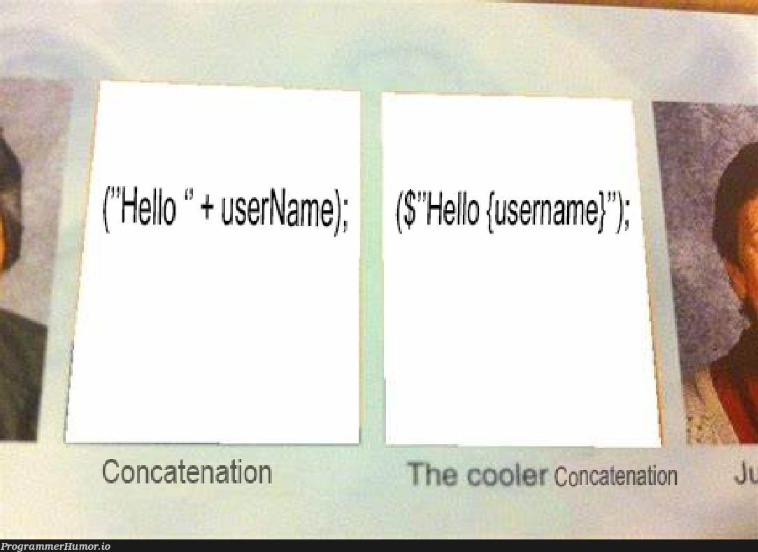 Concatenation | ProgrammerHumor.io