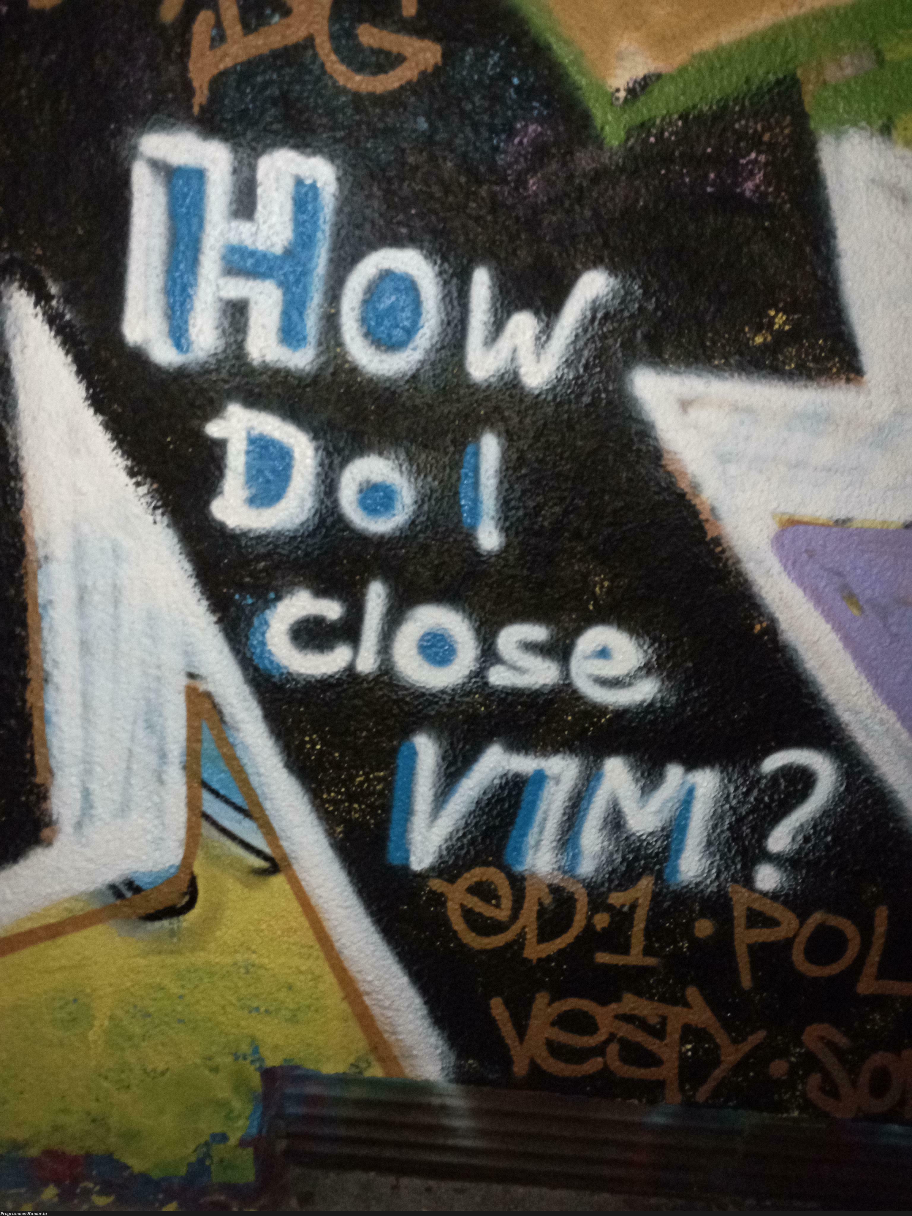 Street artists be asking the real questions | ProgrammerHumor.io