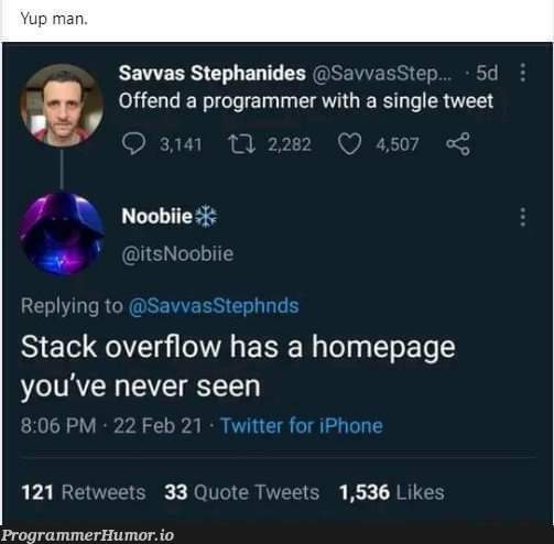 no way | programmer-memes, iphone-memes, stack-memes, stack overflow-memes, program-memes, overflow-memes, ide-memes, twitter-memes | ProgrammerHumor.io