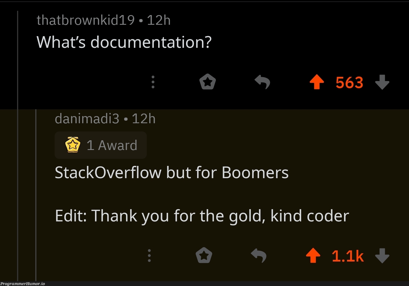 Couldnt have said it better | code-memes, coder-memes, stackoverflow-memes, stack-memes, overflow-memes, IT-memes, documentation-memes | ProgrammerHumor.io