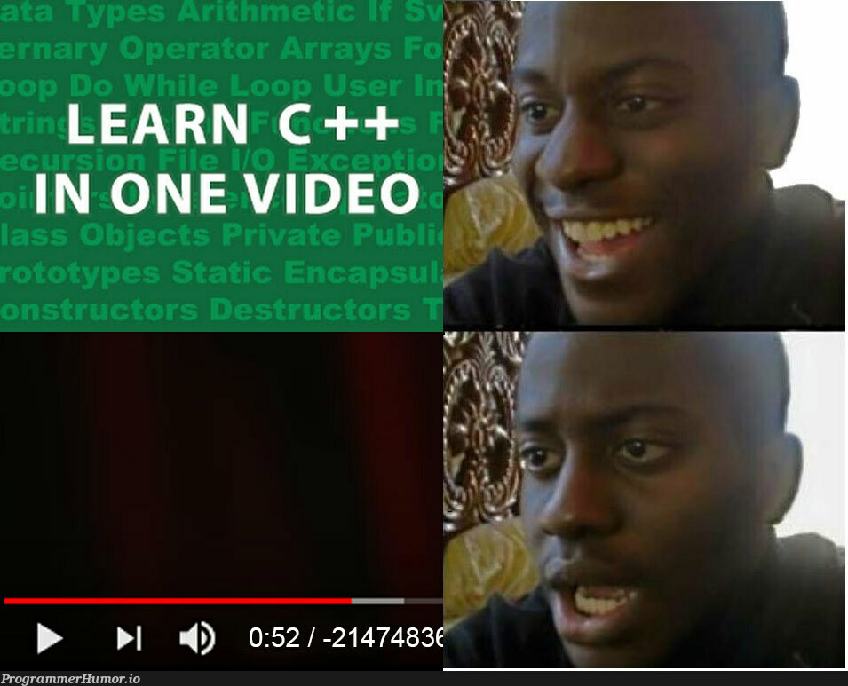 Still easier than Js | c++-memes, ide-memes | ProgrammerHumor.io