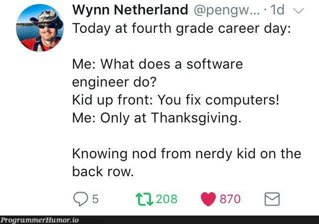 Only on Thanksgiving | software-memes, computer-memes, engineer-memes, software engineer-memes, fix-memes | ProgrammerHumor.io