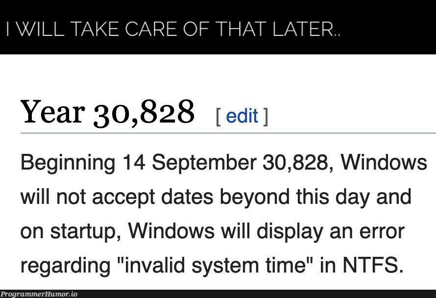 this will wait for tomorrow | windows-memes, date-memes, error-memes, startup-memes | ProgrammerHumor.io