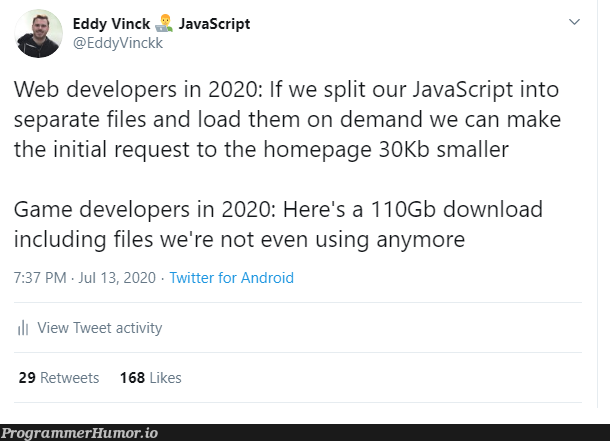 But we might sell it as DLC later though | developer-memes, javascript-memes, web developer-memes, java-memes, web-memes, android-memes, IT-memes, twitter-memes, retweet-memes | ProgrammerHumor.io